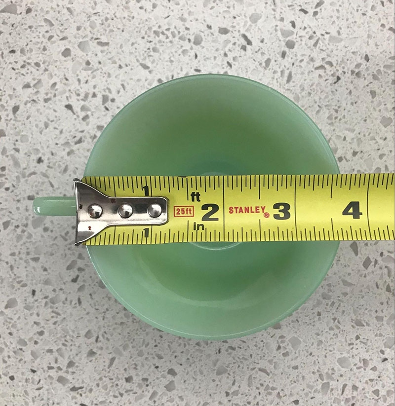 Jane Ray Cup Measurements