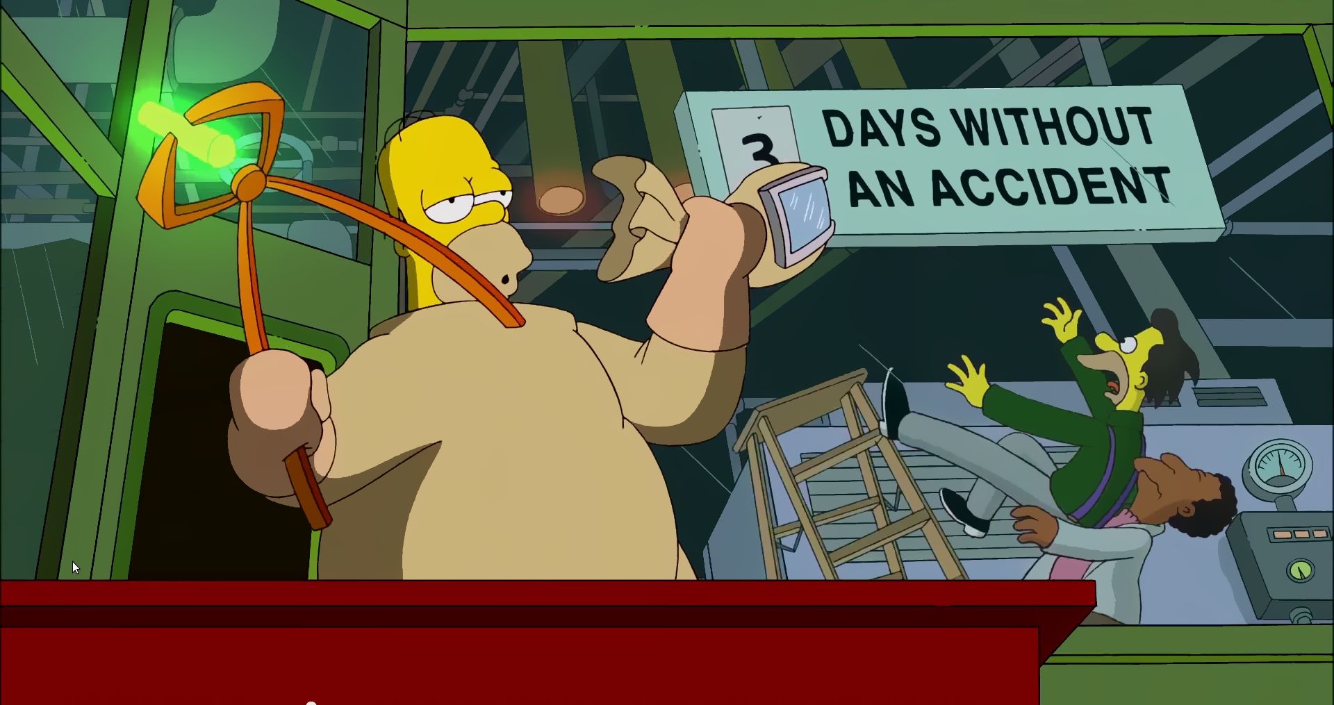Homer Simpson - Holding Uranium at the Nuclear Power Plant