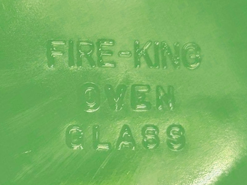 How to Identify Fire-King Jadeite Dish Markings - FireKing Grill