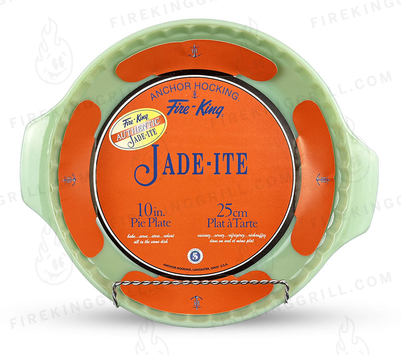 Anchor Hocking Fire-King 2000 Jadeite Pie Plate Paper Insert