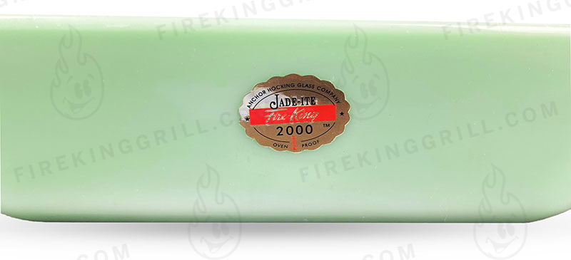 Anchor Hocking Fire-King 2000 Jadeite 8" x 8" Baking Dish Foil Sticker