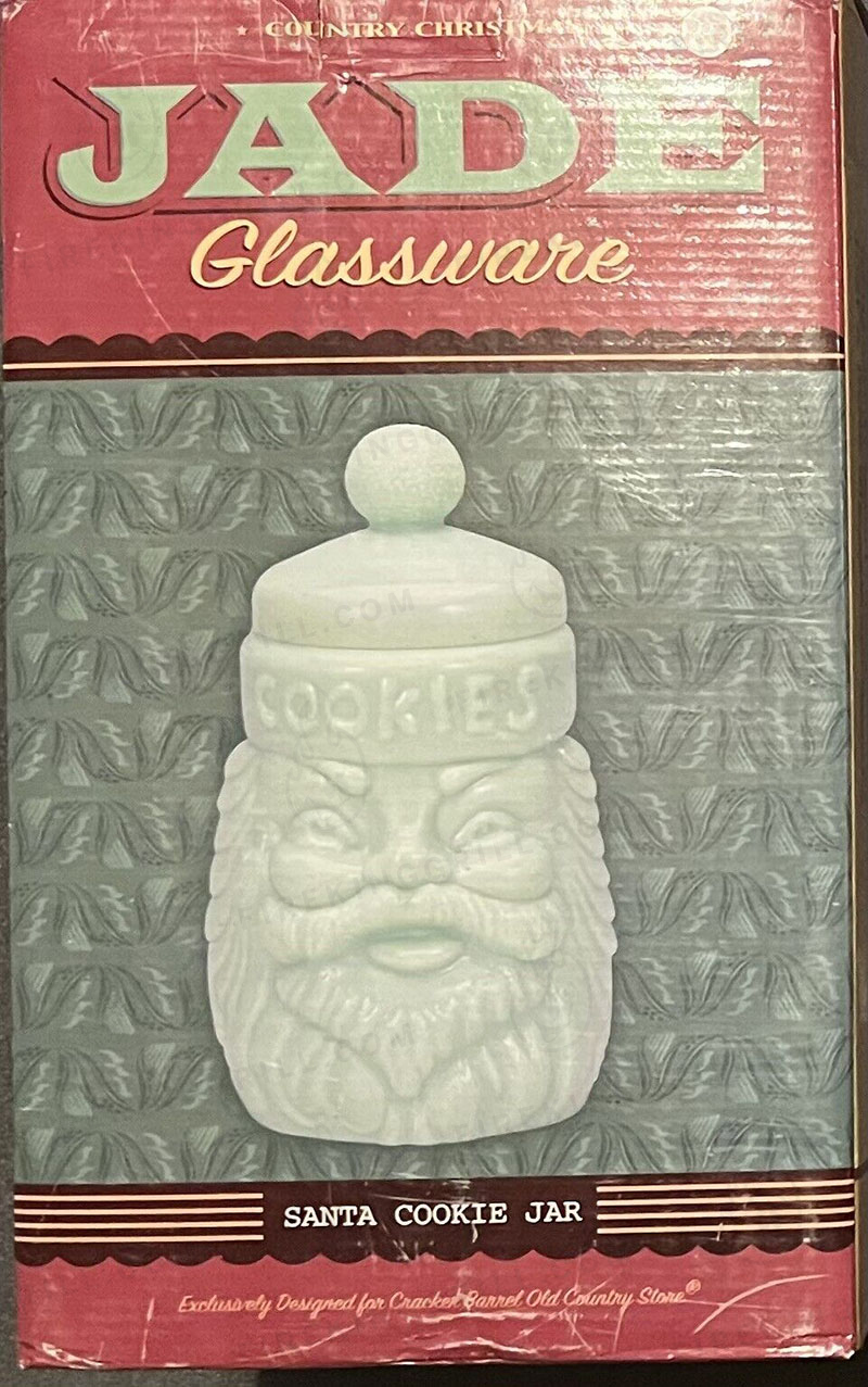 Country Living Cracker Barrel Santa Clause Cookie Jar in Box