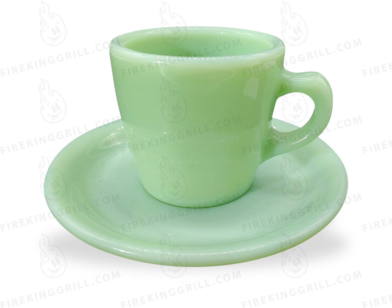 Straight sided/tall cup and saucer