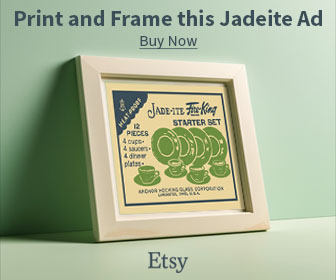Print and frame this Jadeite vintage ad. Available for sale on Etsy.