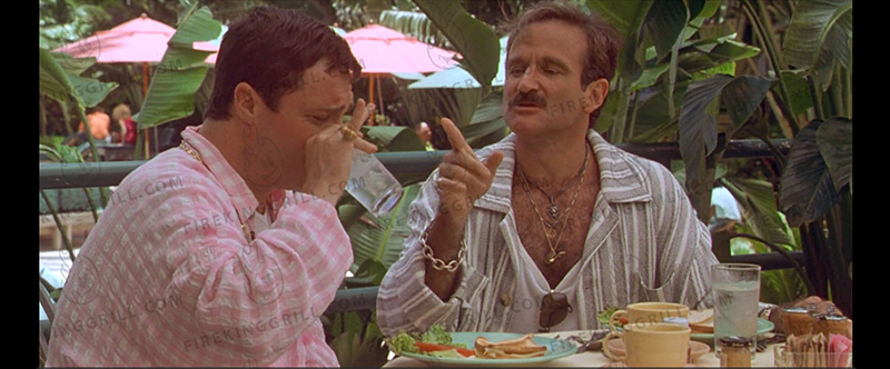 Jadeite dish with Robin Williams in The Birdcage movie.