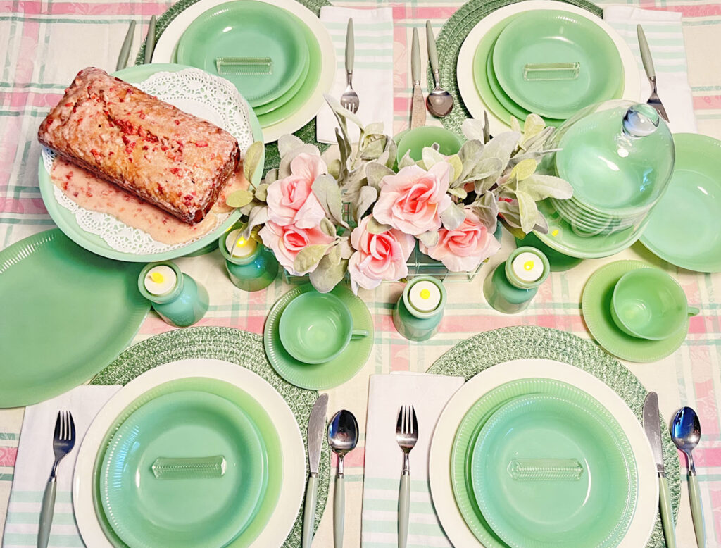 How to Create a Vintage Jadeite Dish Tablescape