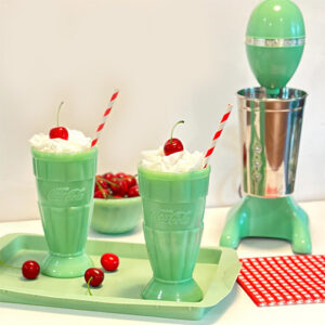 Reproduction Jade-ite Coca Cola Cups Sundae Bar